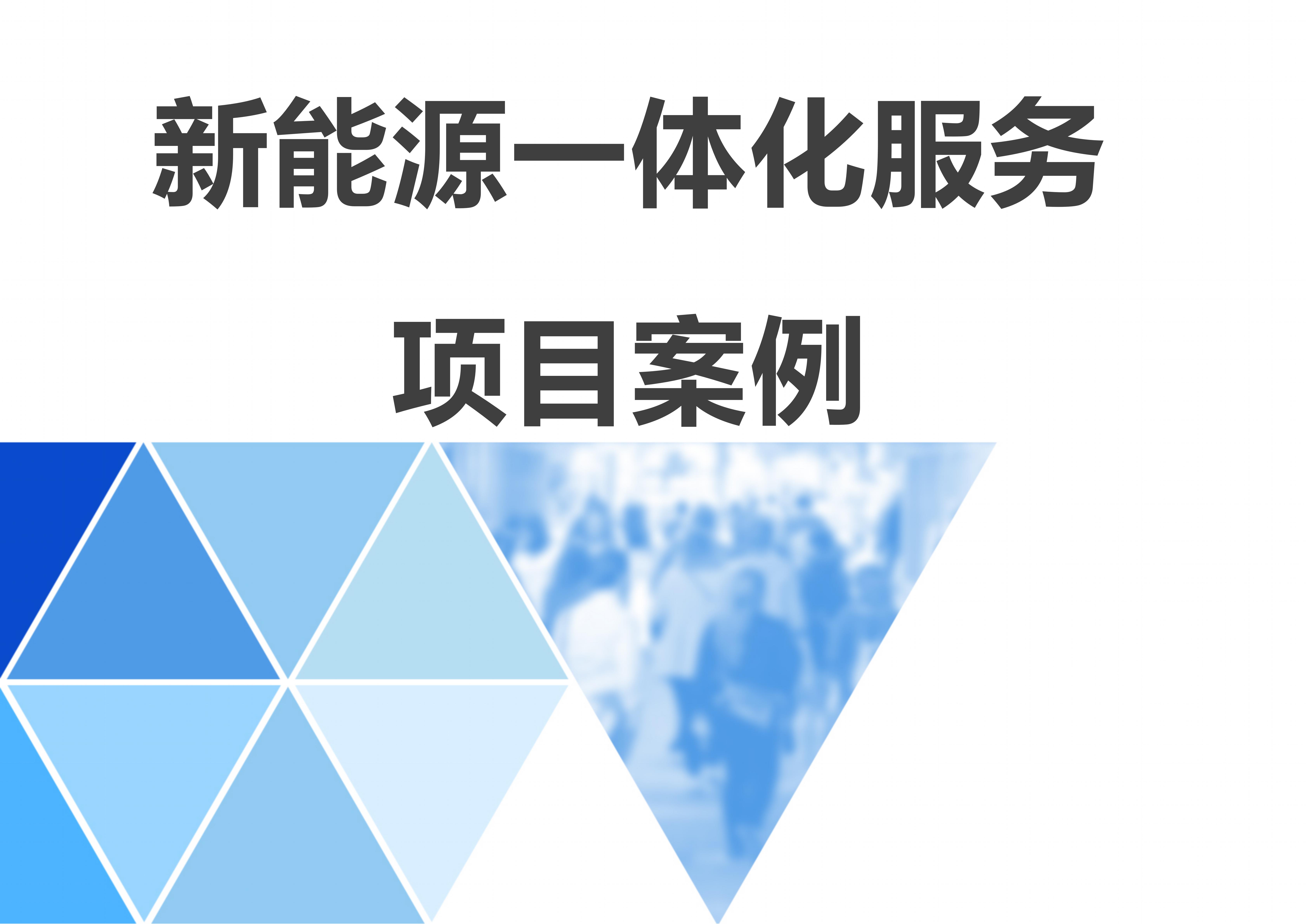 新能源一体化服务项目案例